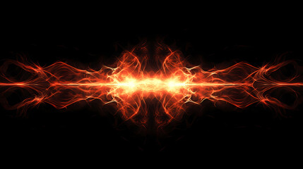 Sinister arcane energy discharge on black background. Arcane. Illustration