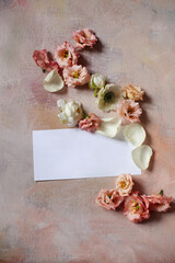 Tło kwiatowe do wizytówki © alicjakoll