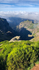 View from the top of the mountains 