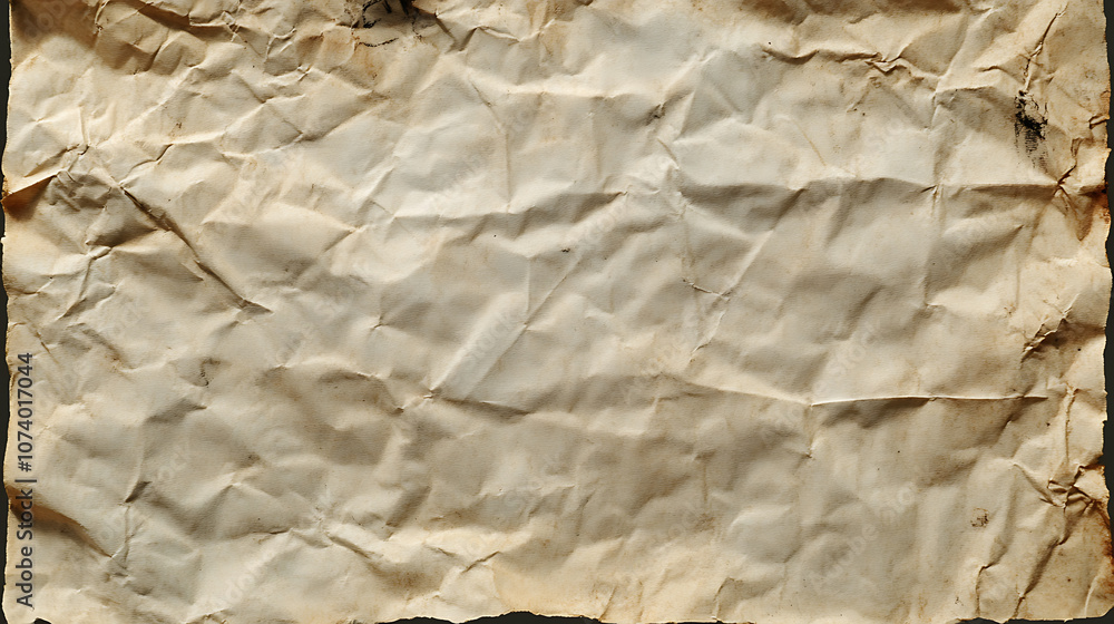 Poster a textured background of aged parchment with subtle creases and faded ink stains