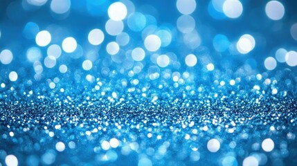 Fototapeta premium Shimmering Blue Glitter Background for Design Use