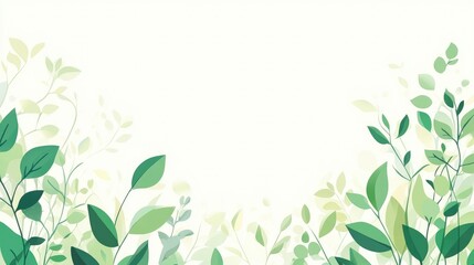 Green Environmental Background For Corporate Social Responsibility Management With White Space For User Input Copy Space