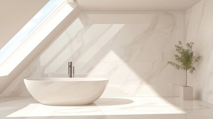 Luxurious Bathroom With Vaulted Ceilings Unique Renovation Ideas Stunning Marble Corner Tub And Elegant Marble Flooring