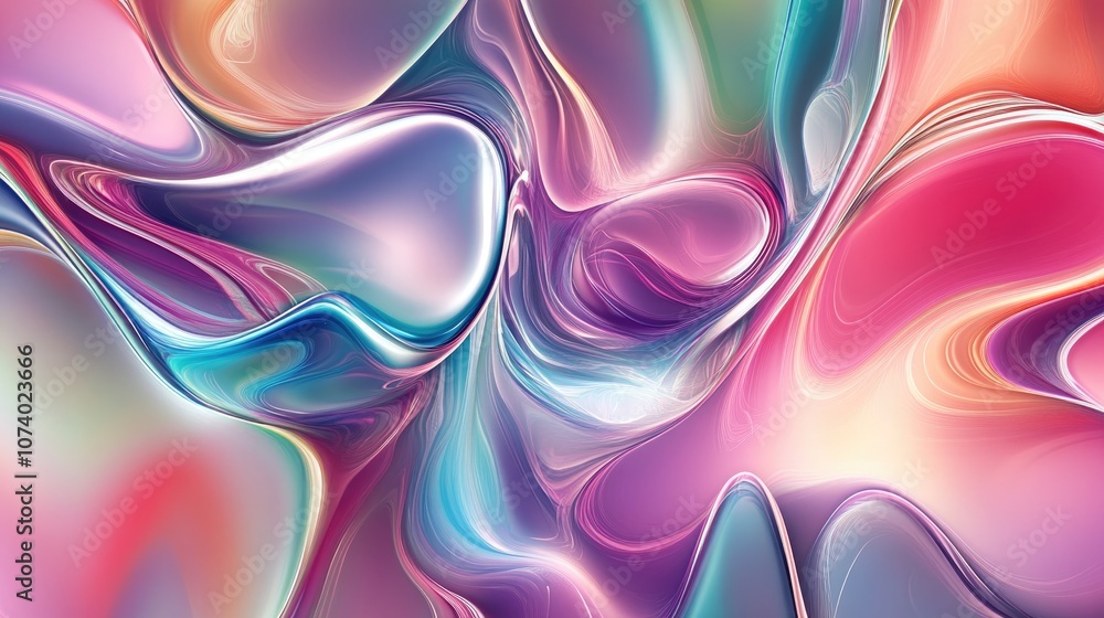 Poster colorful abstract design featuring dynamic shapes and patterns ideal for use as a backdrop or illust