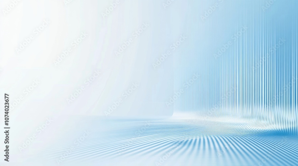 Poster abstract blue blurry downward moving tech lines background horizontal futuristic technology backdrop