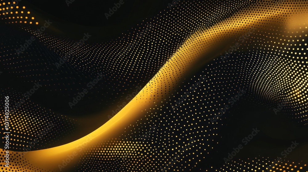 Aufkleber golden luxury abstract background with bokeh effect glamorous festive backdrop with copy space theme