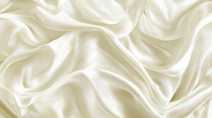 Obraz premium Silk Fabric Texture In Ivory With Delicate Pattern And White Color Scheme For Medical Clinic And Treatment Room Background