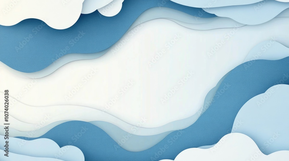 Poster beautiful blue and white abstract background texture with copy space paper texture for backgrounds w