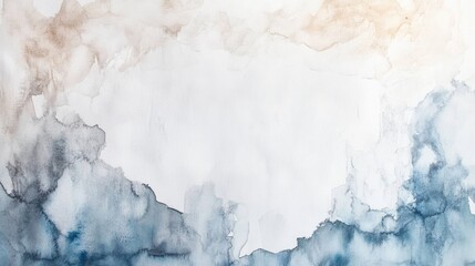Abstract white watercolor backdrop