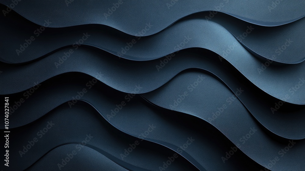 Poster blue background with subtle texture liquid like glossy surface with smooth velvet finish and dark cl