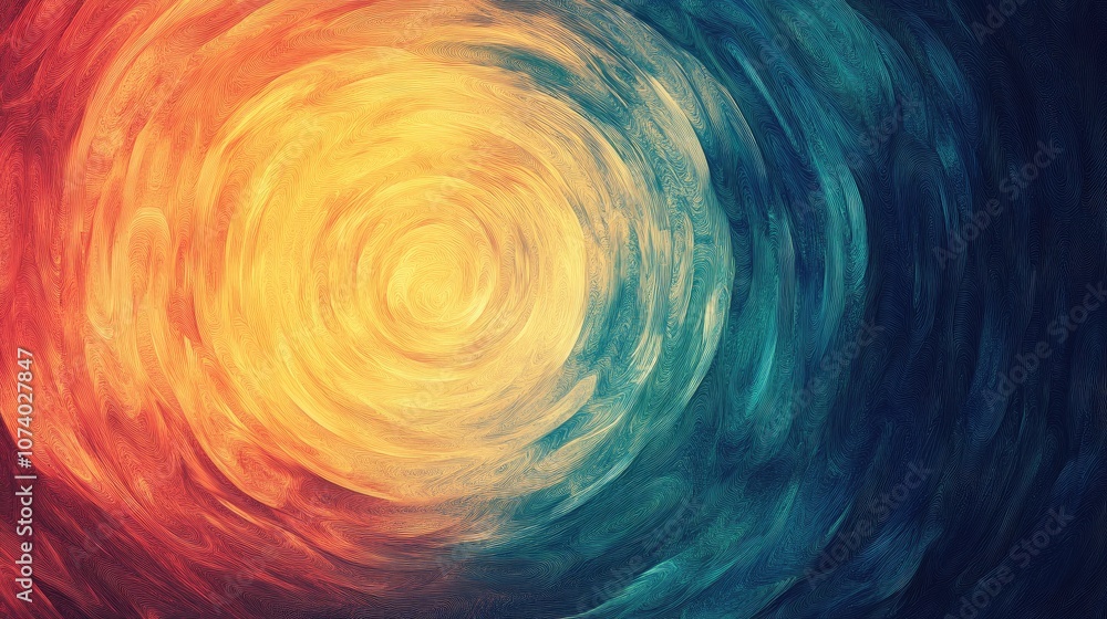 Poster ripple or wave effect abstract colorful illustration with gradient background texture digital art ma