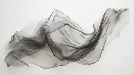 Light, flowing lines on a white background, creating a simple and abstract visual effect