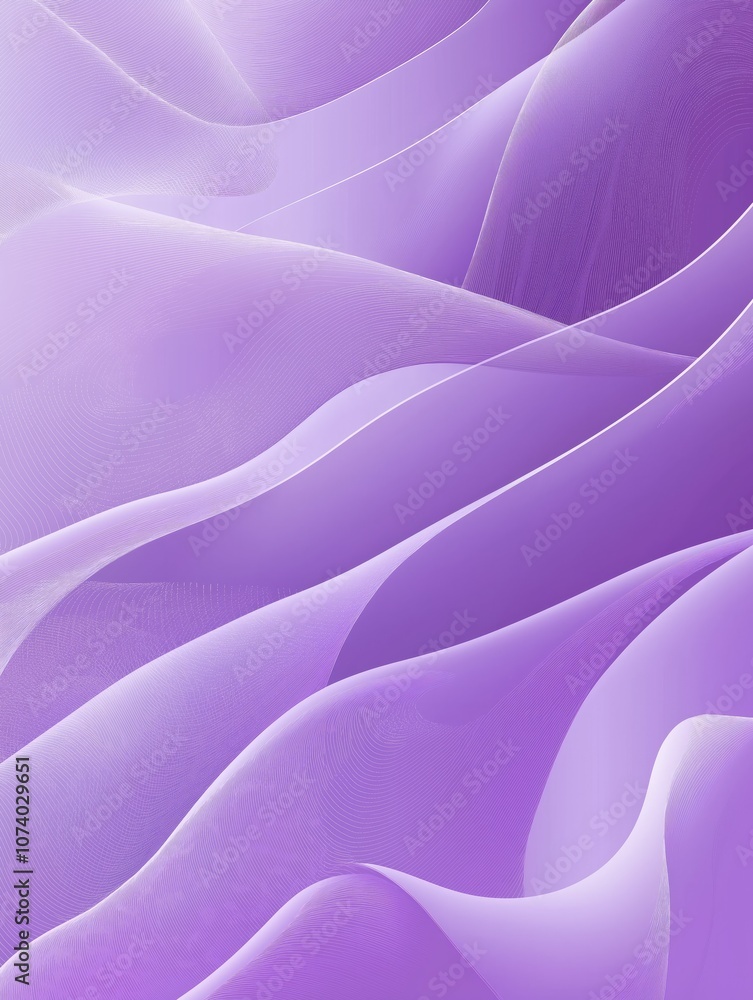Poster lilac abstract background flowing with smooth waves