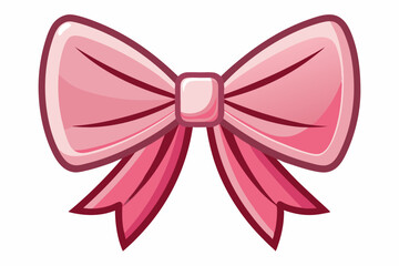 Gold bow isolated on white background