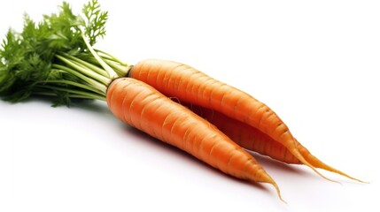 Fresh Carrots with Green Tops