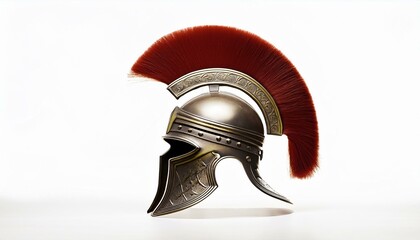 Fototapeta premium A roman helmet isolated on a white background