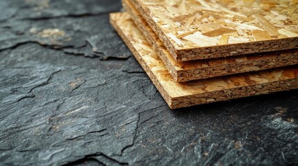 Obraz premium Close-Up of Texture of Wood Panels on Dark Surface