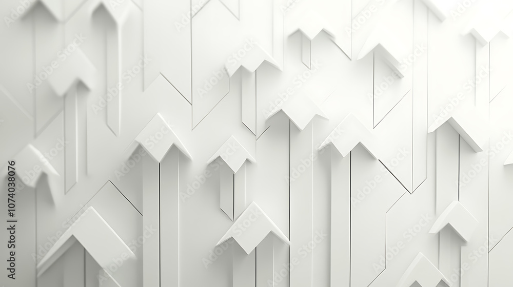 Poster a background with white arrows pointing upwards, representing growth and progress in business or per