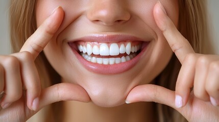 Obraz premium Bright Smile with Perfect White Teeth