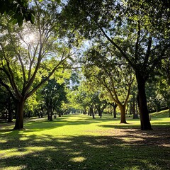 Obraz premium trees in the park