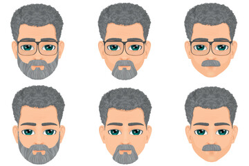 Portrait of mature or elderly male man