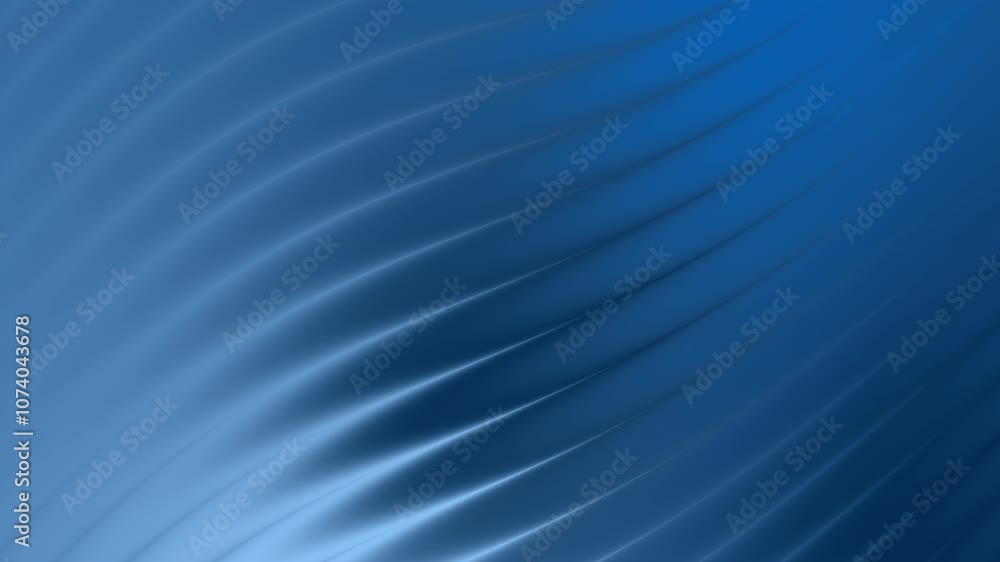 Poster abstract background in blue tones with smooth wavy patterns creating a sense of depth and serenity f