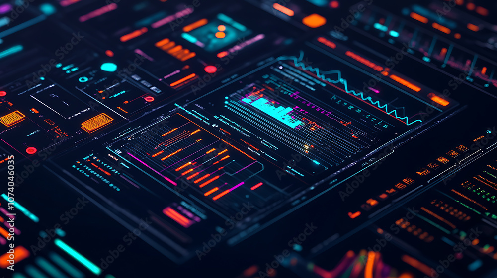Poster detailed electricity grid diagrams showcasing cost analytics with vibrant graphics and charts, highl
