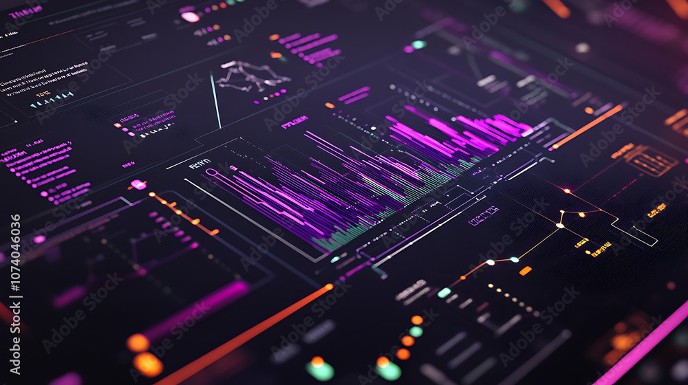 Poster detailed electricity grid diagrams showcasing cost analytics with vibrant graphics and charts, highl