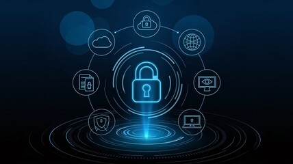 Cybersecurity, encryption, digital security, padlock, biometric, fingerprint, circuit board, data protection, network security, firewall, cyber defense, digital fortress, authentication, information s