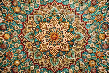 Captivating Illustration of Repeating Ornaments in a Dynamic Pattern for Creative Projects and Design Inspiration