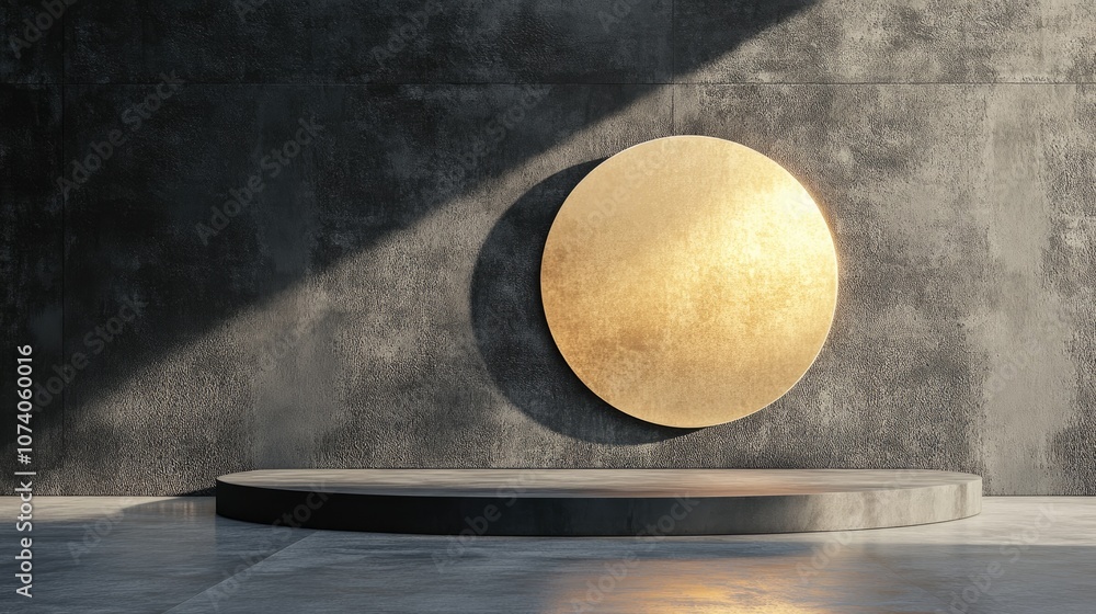 Poster Stylish minimalistic backdrop 3D visualization 3D rendering