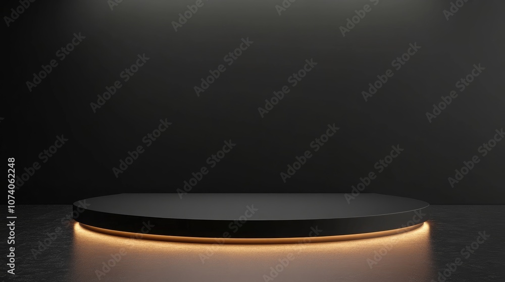 Poster 3d display podium for product showcase background template