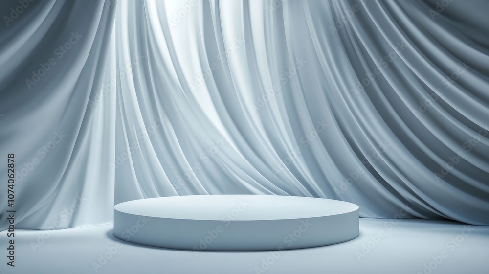 Poster 3D rendered abstract podium for product display backdrop