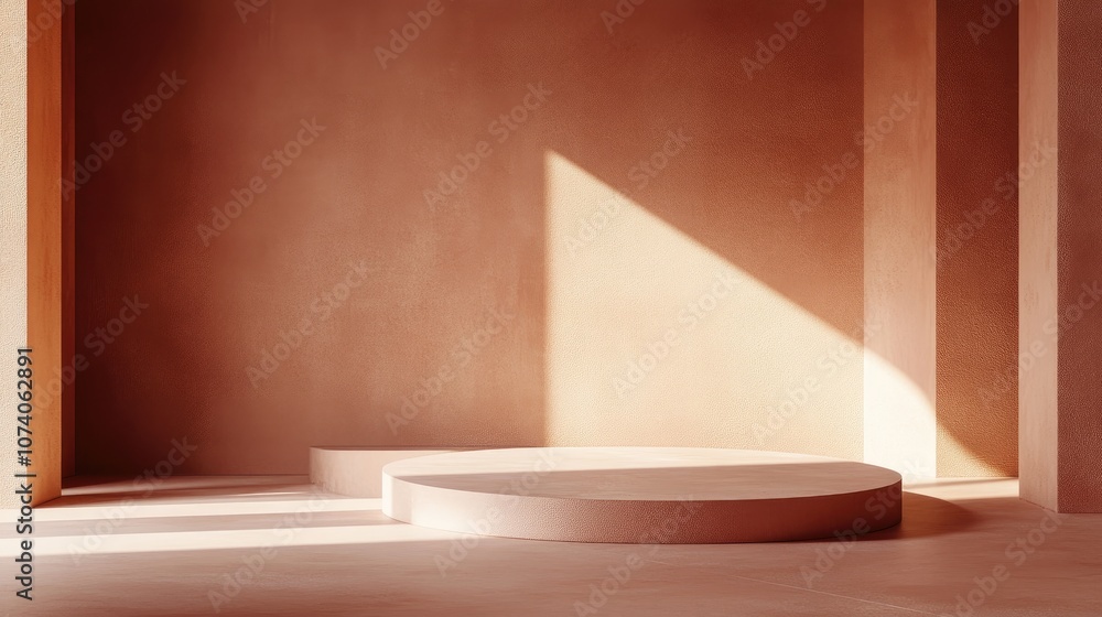 Aufkleber elegant minimalistic geometric background 3d illustration 3d rendering