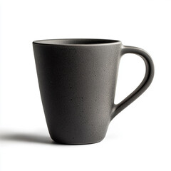 Minimalist coffee mug with a matte finish, positioned at a slight angle