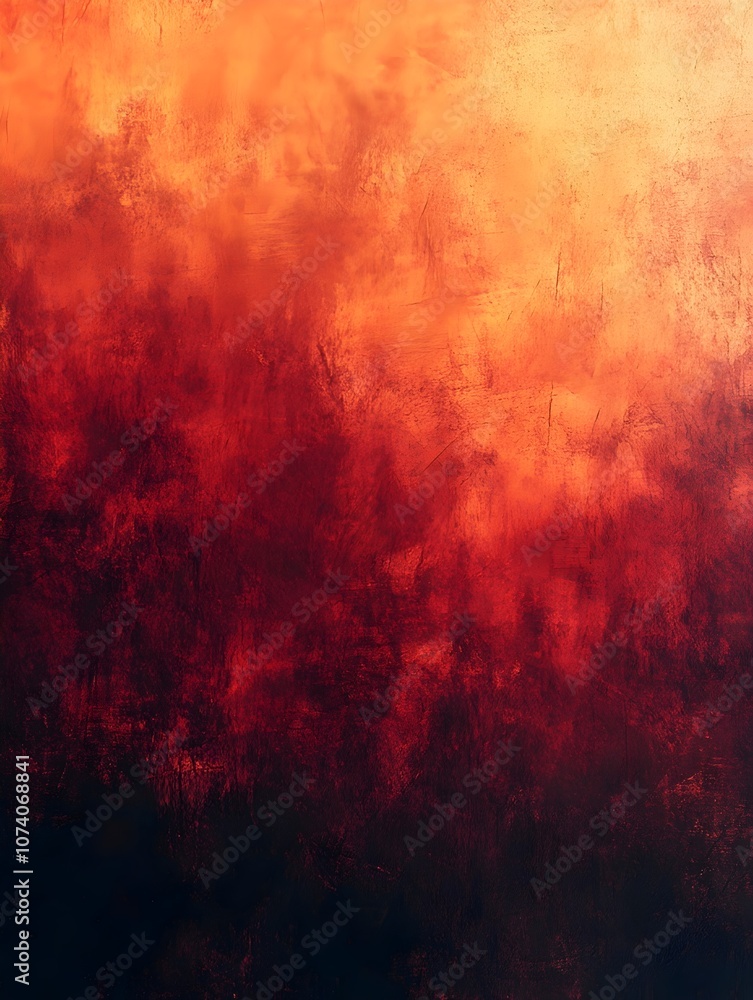 Poster a vibrant abstract background featuring rich hues of red and orange blending together, creating a wa
