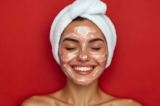 A skin care massage , Generative AI