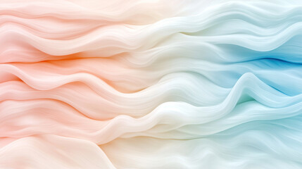 Soft pastel colors blend seamlessly, creating calming and serene atmosphere.