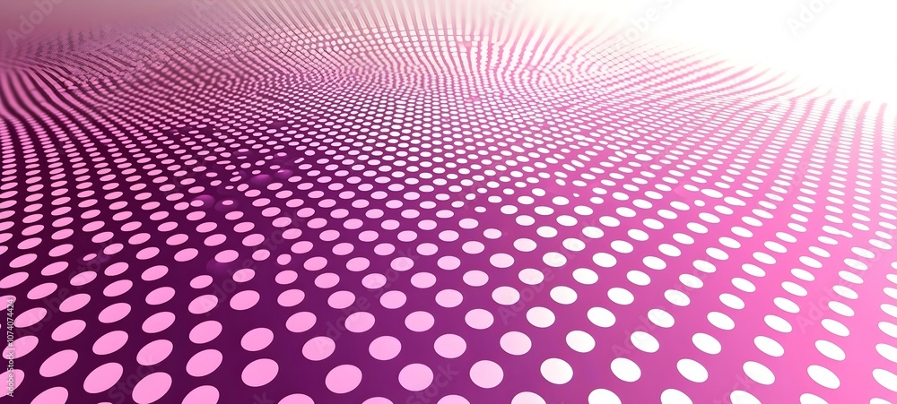 Aufkleber a vibrant abstract background featuring a wave of gradient dots in shades of pink, creating a dynami