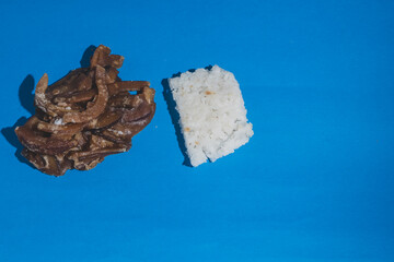 Colombian cocadas, a traditional coconut dessert