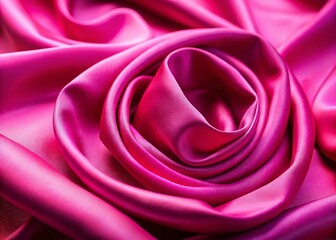 Close-up of Luxurious Pink Fabric with Smooth Center Design Showcasing Softness and Texture for Elegant Product Photography