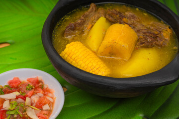 Sancocho soup typical Colombian food