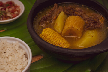 Sancocho soup typical Colombian food