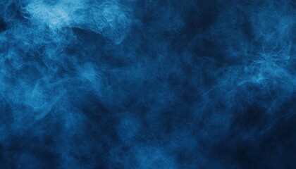 Obraz premium Abstract Blue Smoke Swirls on a Dark Background