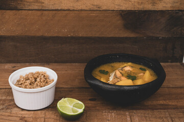 Sancocho soup typical Colombian fish food