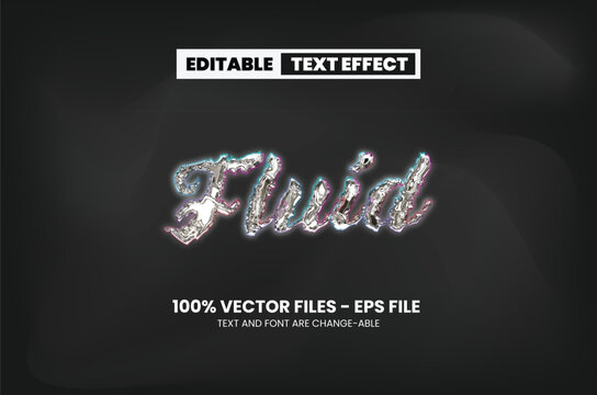 Fluid Text Effect Fully Editable 