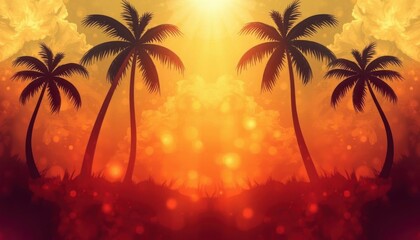 a close up of a palm tree with a bright background