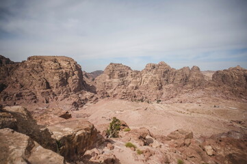  mountain landscape of Petra in the morning