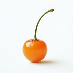 African Cherry Orange isolated on a with a white background close up