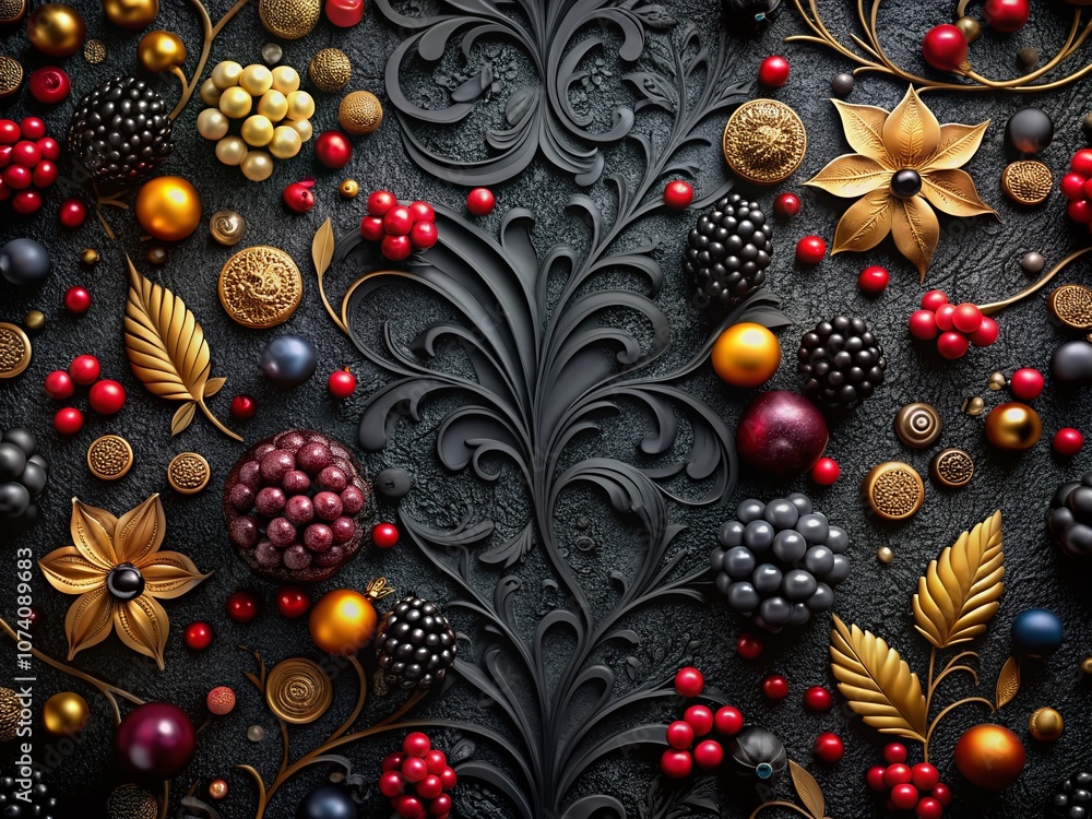 Poster elegant panoramic photography of a black texture background design perfect for modern art, branding,